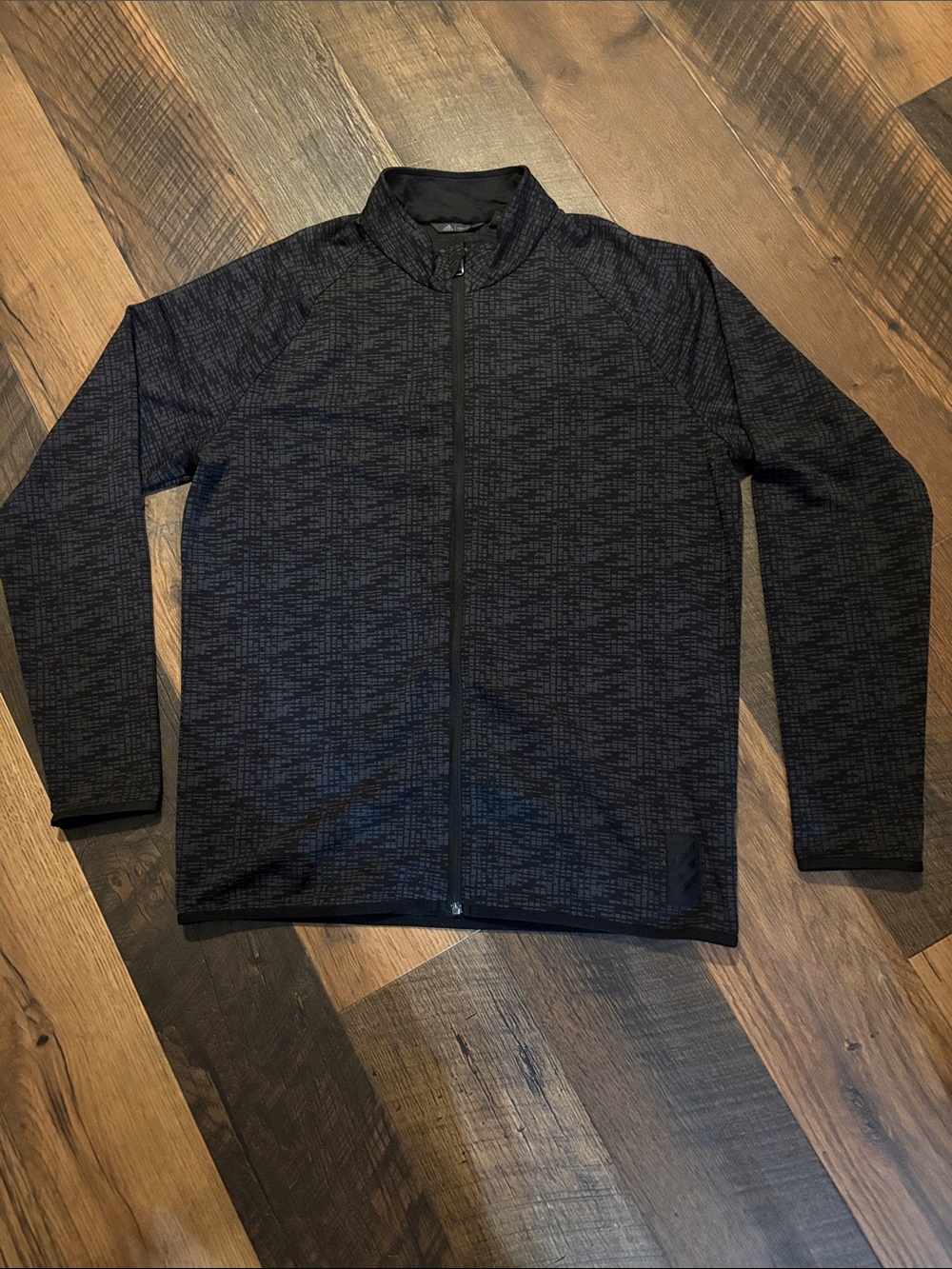 Adidas Men's Lightweight Full-Zip Shirt Jacket in Charcoal